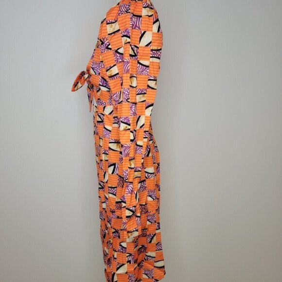 SHEIN Tie Front Ayssemtrical Dress - Picture 3 of 10